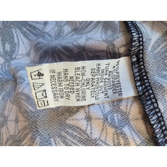 Bob Mackie Wearable Art Womens 1X Floral Long Sleeve Top Blue & White - Picture 5 of 7